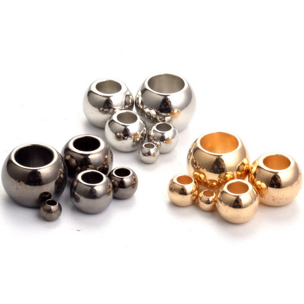 Chuỗi Hạt Acrylic Lỗ To 4 6 8 10 12Mm Dùng Làm Trang Sức DIY