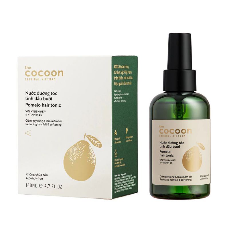 Nước xịt dưỡng mọc tóc tinh dầu bưởi(pomelo hair tonic)Cocoon 140ml