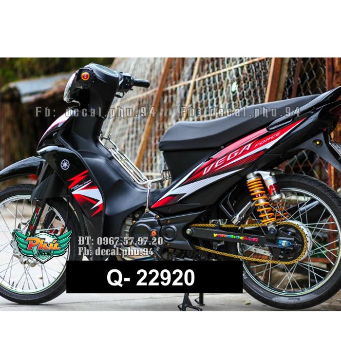Tem rời Sirius FI đời đầu đỏ xe đen (V)
