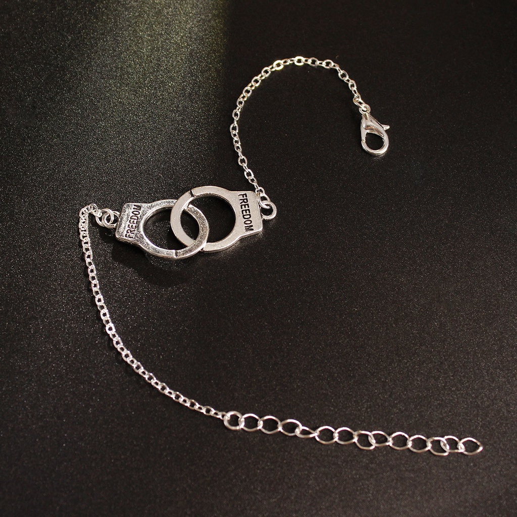 Vòng Tay Thiết Kế Hình Còng Tay Sáng Tạo Thời Trang Cho Nữ