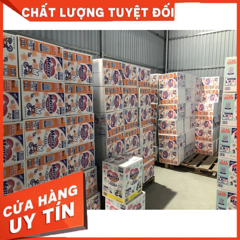 Bỉm Merries cộng miếng Nội Địa Nhật full size NB90+6 / S82+6 / M64+4 / M58+6 / L44+6 / XL38+6 / XXL26+2