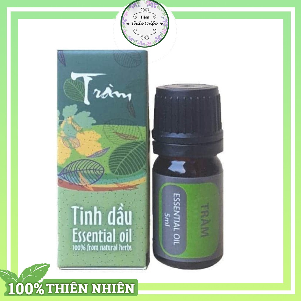 Tinh dầu tràm nguyên chất Tiệm Thảo Dược Xanh tinh dầu thiên nhiên ngừa muỗi đốt và côn trùng cắn