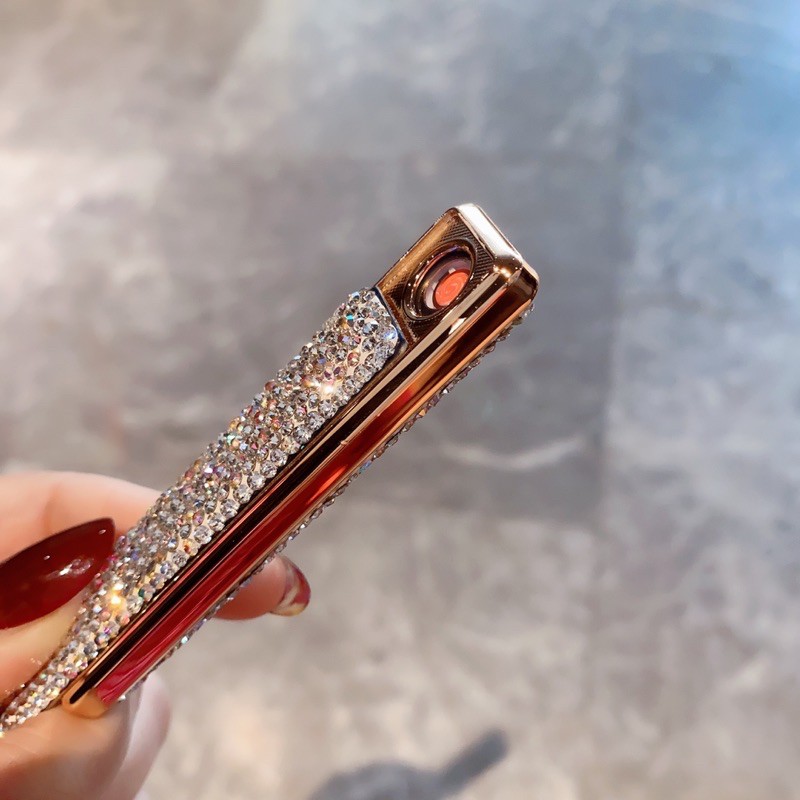 PINKYLA - Quẹt điện tử Bling Bling Sang chảnh