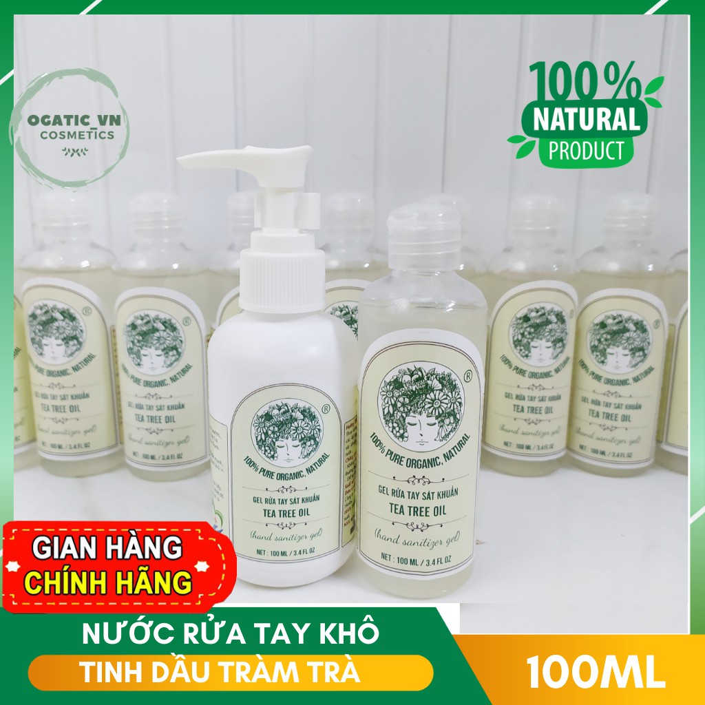 Nước rửa tay khô ORGANIC Tea Tree Oil 100ml - XB005