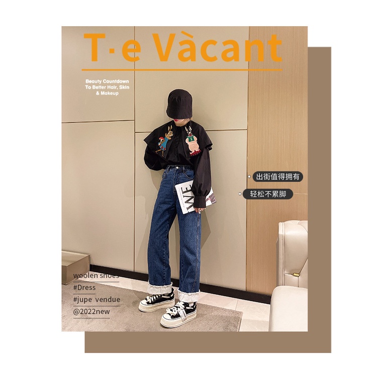 Giày Thể Thao Nữ Đế Bánh Mỳ Dày Phong Cách Ulzzang Hàn Quốc