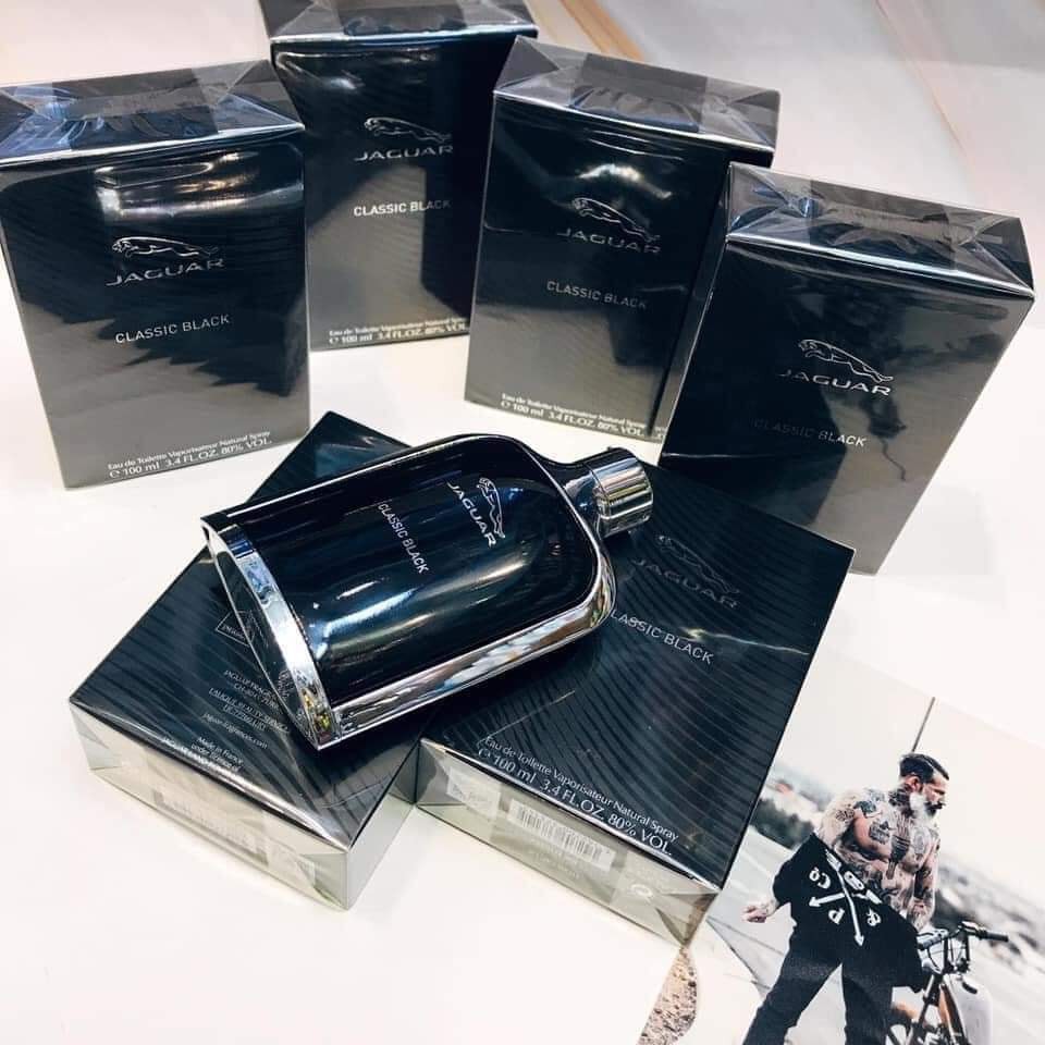 Nước hoa nam Jaguar Classic Black EDT 100ml - hàng Pháp