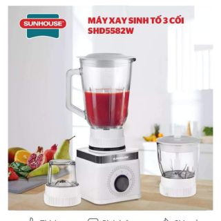 Máy sinh tố đa năng cối thuy tinh sunhouse SHD 5582w