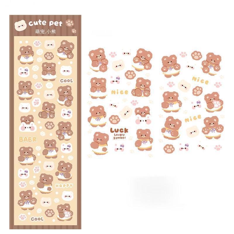 Sticker không thấm nước Những nhãn dán hoạt hình dễ thương Sổ CÁI Vật chất Dán nhãn