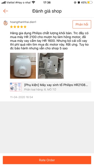 [Phụ kiện] Máy xay sinh tố Philips HR2108 HR2100 HR2101 HR2102 HR2103 HR2104