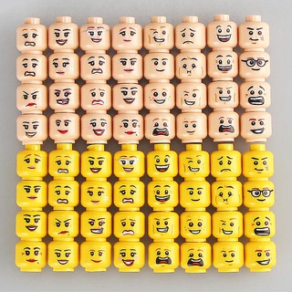 Set 16 mặt nhân vật đồ chơi xếp hình  cho bé