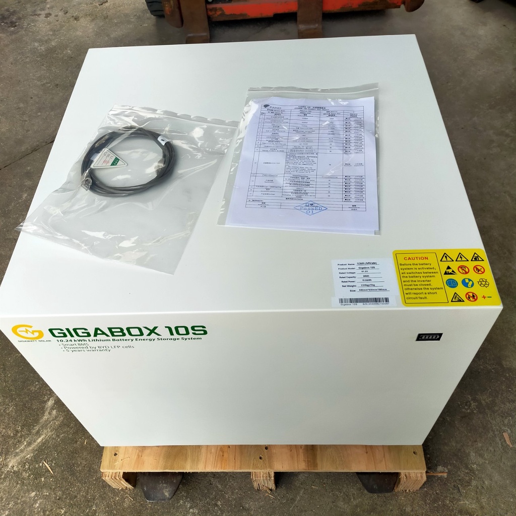 Pin Lithium Gigabox 10S 48v200Ah 51.2V 200Ah có giao tiếp CAN BUS