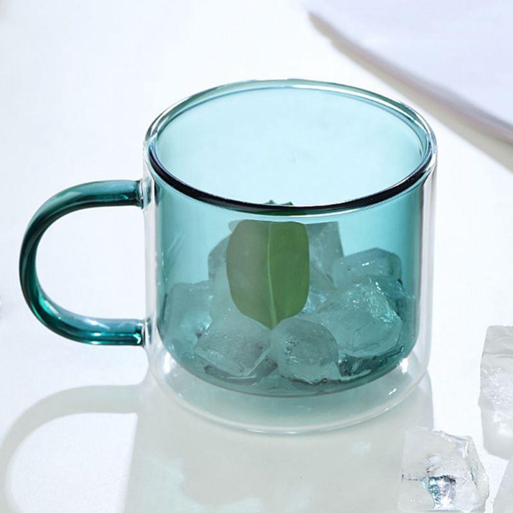 Cốc Thủy Tinh Trong Suốt Cách Nhiệt Bền Bỉ Độc Đáo Dùng Pha Cappuccino Latte