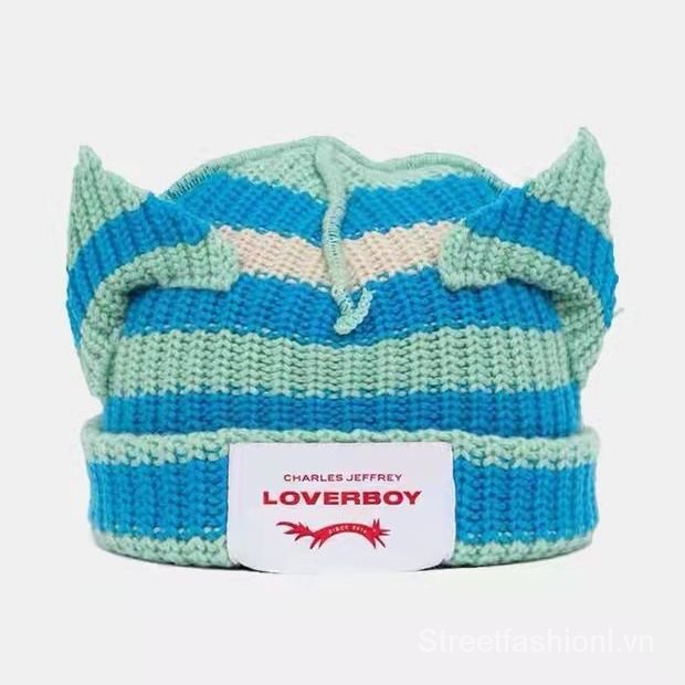 Mũ beanie giữ ấm thiết kế hình tai động vật dễ thương