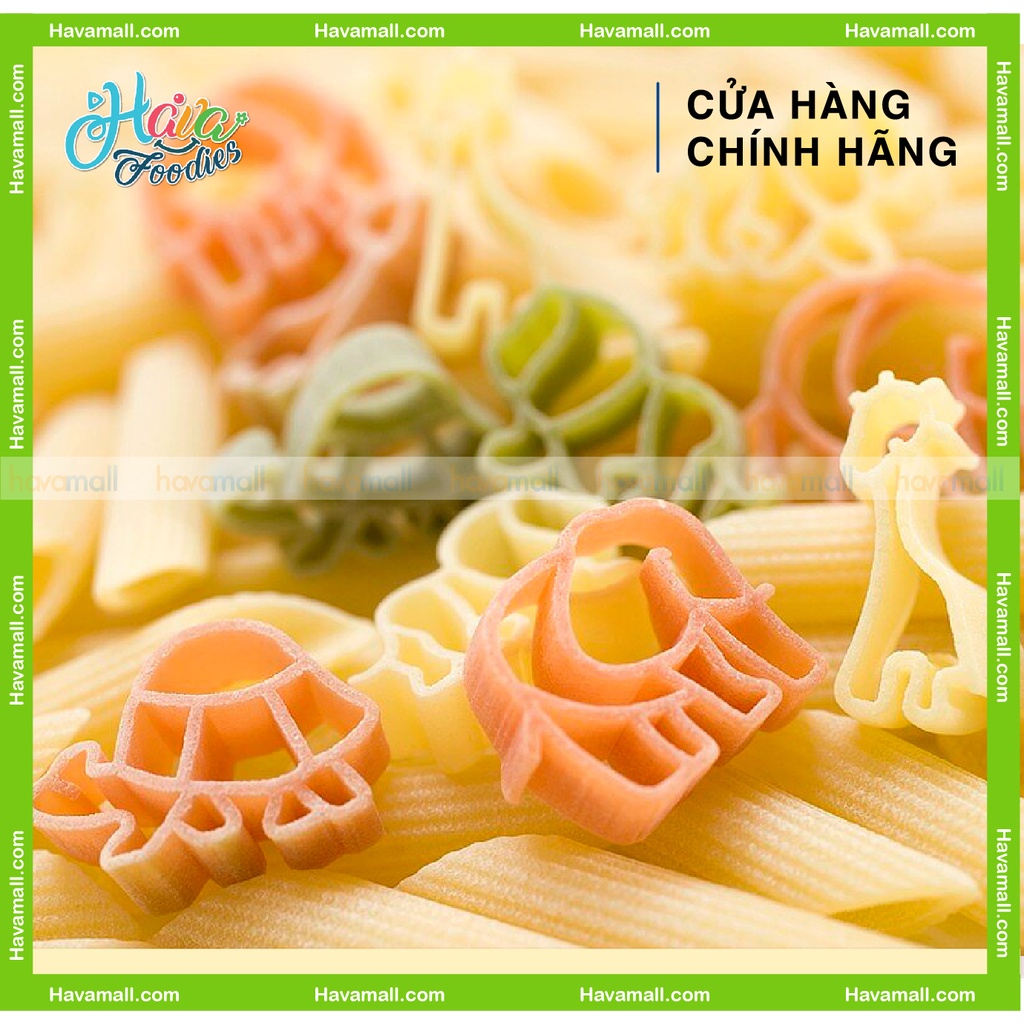 [HÀNG CHÍNH HÃNG] Nui Rau Củ Hữu Cơ Hình Thú Bartolini 250gr