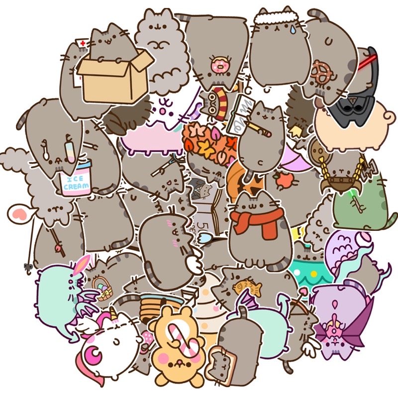 Hình Dán Sticker Chống Nắng, Chống Nước Dán Mũ Bảo Hiểm, Vali, Điện Thoại