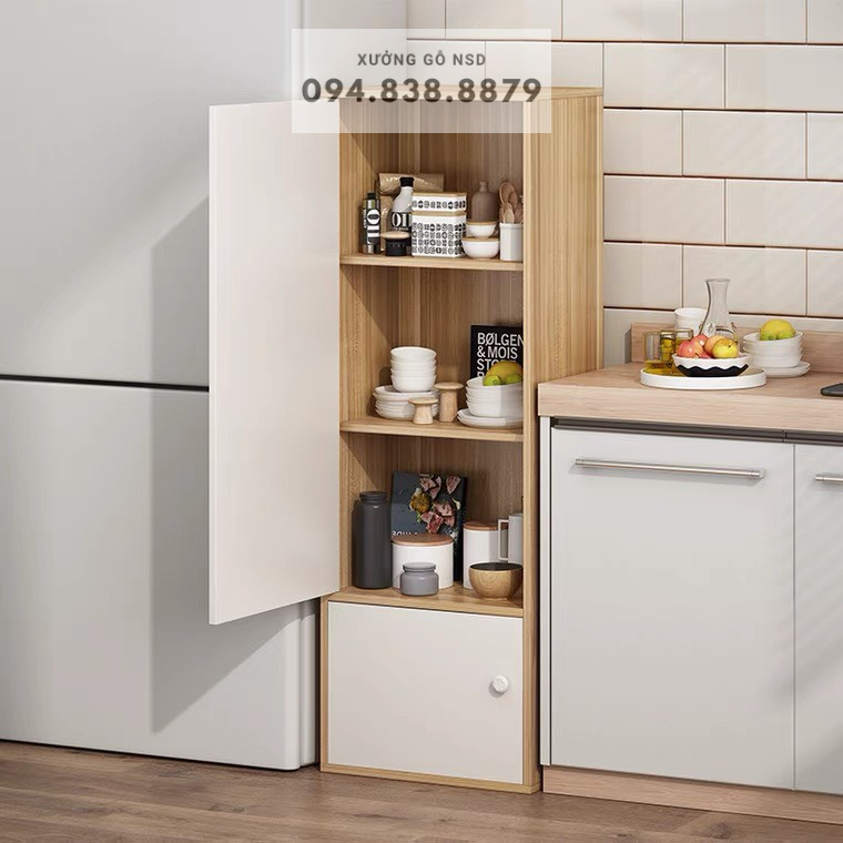 Tủ Đứng 4 Tầng 1m2 Chứa Đồ Tiện Lợi, Gỗ MDF Chống Ẩm Nhập Khẩu Cao Cấp