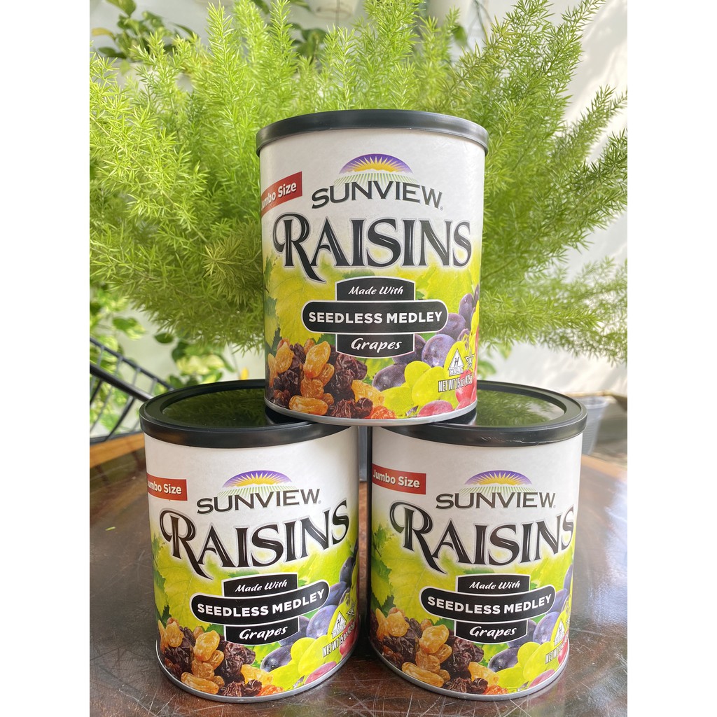 Nho Khô Mỹ Sunview Raisins Hỗn Hợp Loại 425 gram - Giá trị dinh dưỡng vượt trội, mang lại sức khỏe cho mọi người