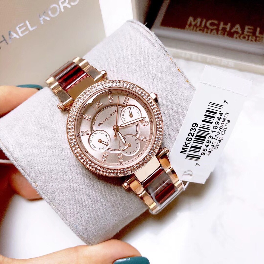 Đồng hồ nữ michael kors parker mini mk6239 màu đỏ