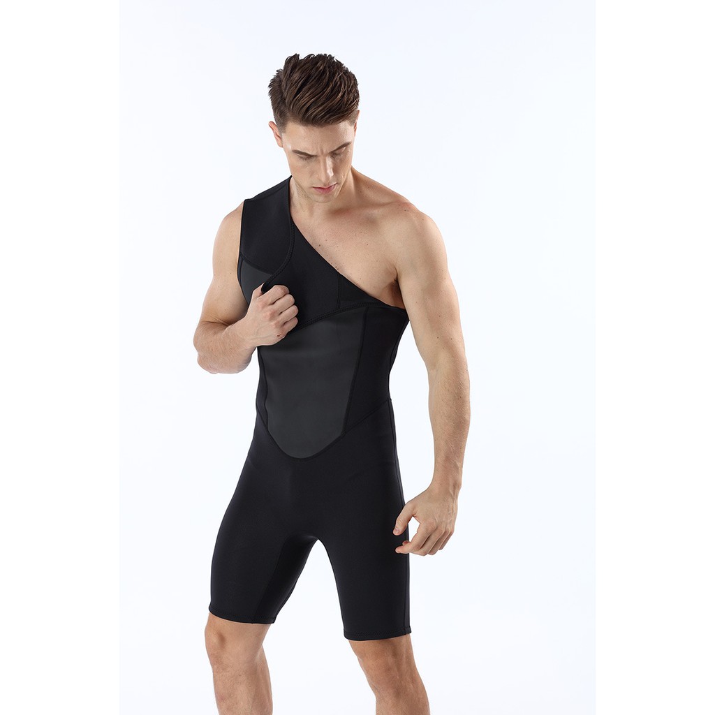 Bộ đồ lặn biển nam liền thân dày 2mm tay lỡ tay ngắn cho thợ lặn SPORTY