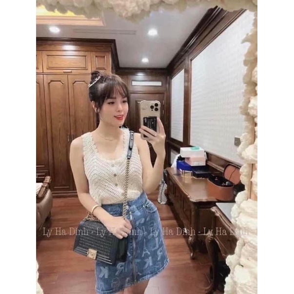 Áo len móc ba lỗ