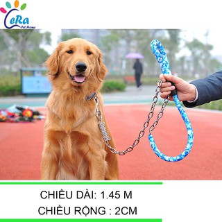 Dây dắt trợ lực cho chó lớn kèm lò xo trợ lực - dây dắt 009