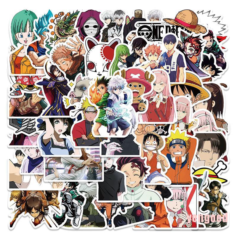 Set 50 Phụ Kiện Trang Trí Laptop Họa Tiết Graffiti Cổ Điển