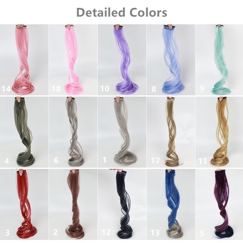 ✨✨Tóc giả xoăn dài 55cm có 20 màu tùy chọn thời trang kiểu Hàn cho nữ