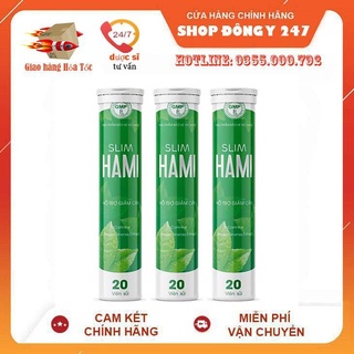 Viên Sủi Slim Hami Chính Hãng Giảm Cân Nhanh Cấp Tốc detox giảm béo viên uống không phải thuốc giảm cân