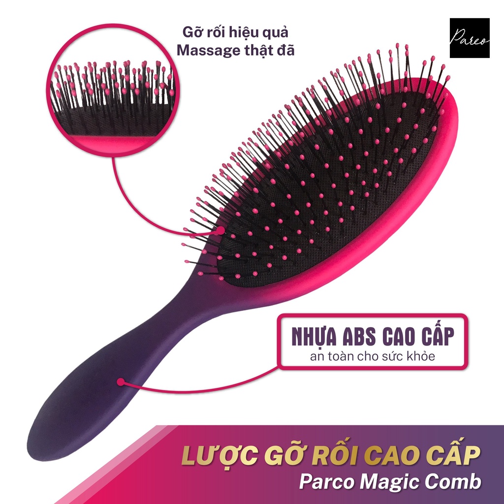 LƯỢC SIÊU GỠ RỐI TÓC PARCO- BẤT CHẤP MỌI LOẠI TÓC / Magic Comb