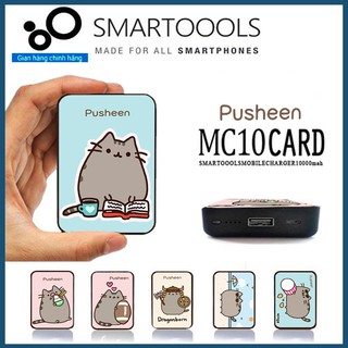 Pin Sạc Dự Phòng Độc Đáo Chính Hãng SmarToools 10000mAh Hình MÈO PUSHEEN - MÈO FB NGỘ NGHĨNH