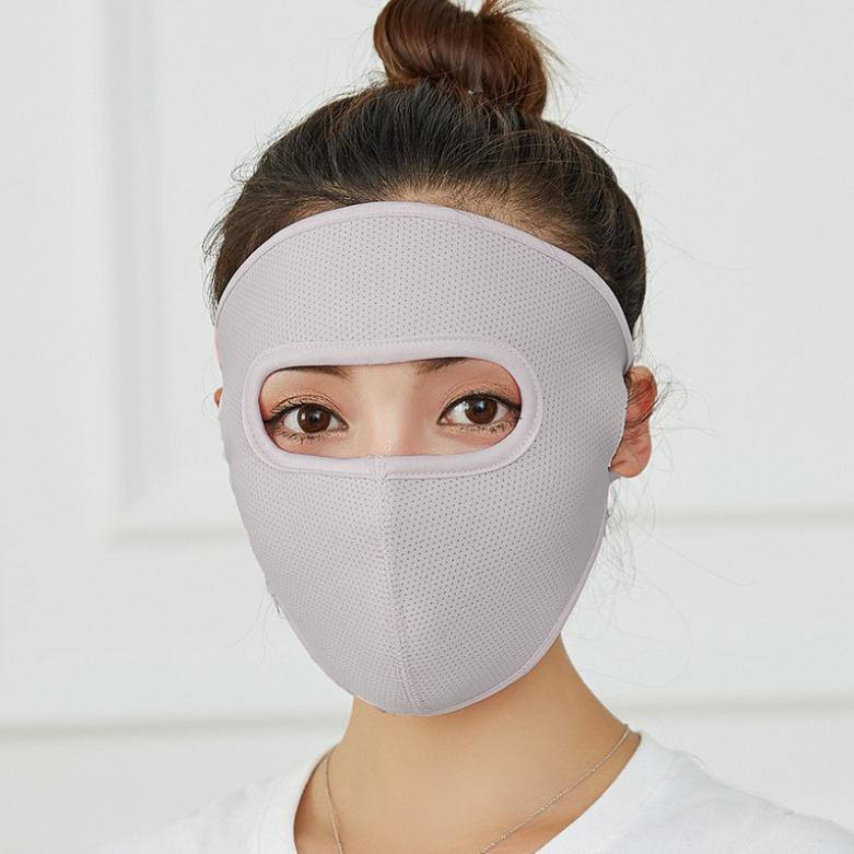 Khẩu trang Ninja 2 lớp vải cotton thông hơi che kín mặt chống nắng chống bụi nam và nữ - Khau trang