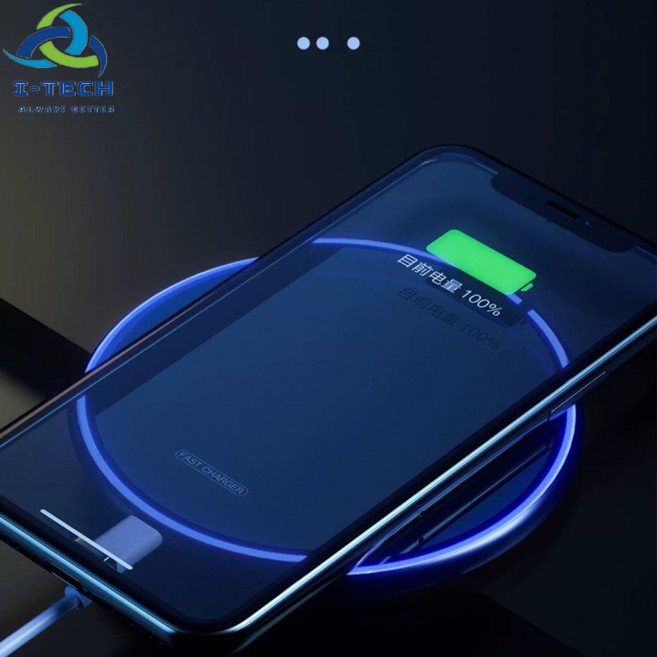 ⚡Khuyến mại⚡15w Wireless Charger With Type-c Cable Mirror Fast Charging Convenient Desktop Mobile Phones Charger | BigBuy360 - bigbuy360.vn