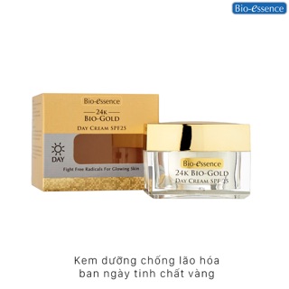 KEM DƯỠNG CHỐNG LÃO HOÁ BAN NGÀY TINH CHẤT VÀNG BIO-ESSENCE 24K BIO-GOLD SPF25 40G