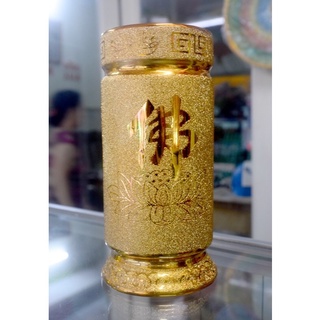 Ống đựng nhang kim sa vàng