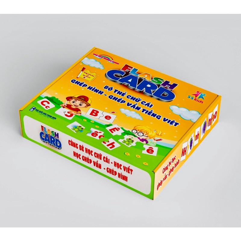 Bộ Thẻ Chữ Cái - Ghép Hình - Ghép Vần