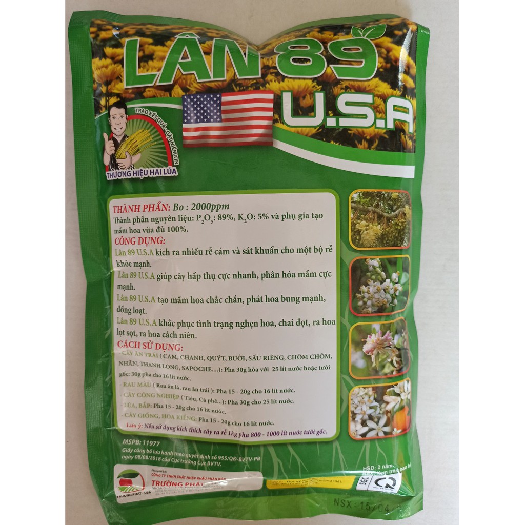 LÂN 89 USA - CHUYÊN XỬ LÝ RA HOA NGHỊCH VỤ - Gói 1Kg