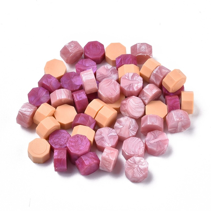 Bộ 100 Hạt Sáp Niêm Phong Bì Thư Màu Xanh 9mm