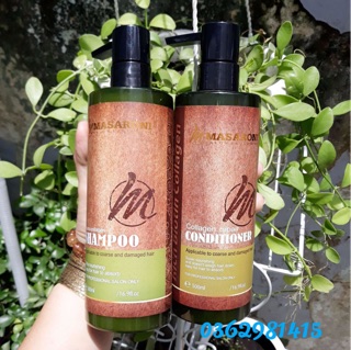 Dầu gội xả Marsaroni Biotin Collagen - 500ml