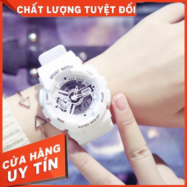 Đồng hồ nữ thể thao Shhors chạy kim và số điện tử cực chất cực hot - Hàng nhập khẩu