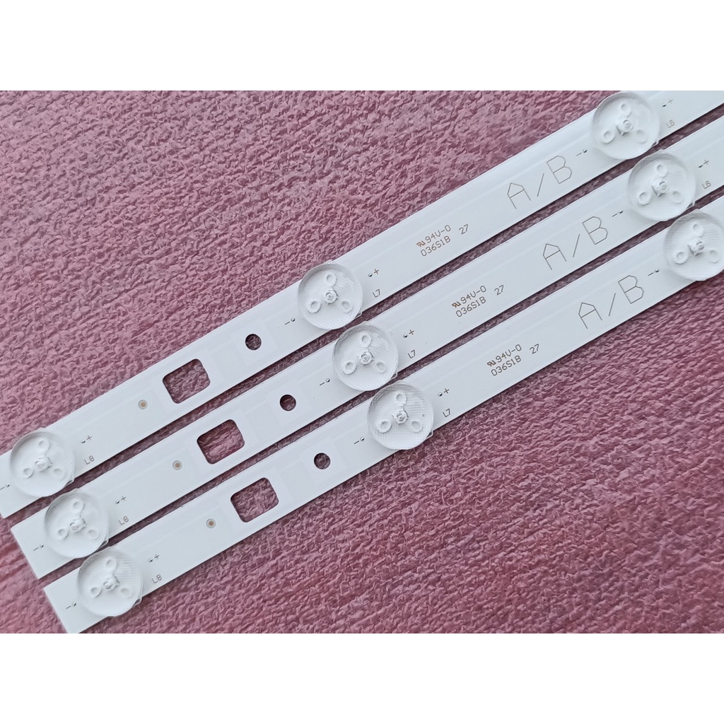 THANH LED TIVI SONY 32R300 B C. 32R402A MỚI 100% BỘ 3 THANH 8 BÓNG 3V DIRECT- FIJF-32V-A3228-8LEDs-REV1.2-20210529