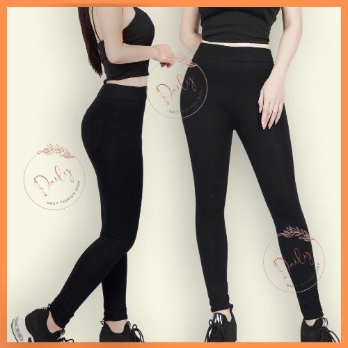 Quần Legging Nữ Xuất Hàn Cạp Cao Nâng Mông Chất COTTON Co Giãn Dày Dặn Ôm Chân Diêu Tôn Dáng | BigBuy360 - bigbuy360.vn