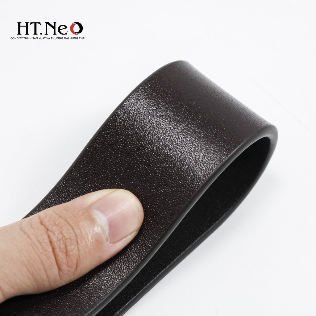 Dây lưng nam HT.NEO da trâu nguyên miếng, mặt khóa cực sang trọng, chống xước, chống hoen gỉ DL-01