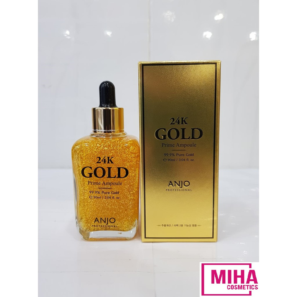 Tinh Chất Serum Vàng 24k GOLD PRIME AMPOULE 99.9% PURE GOLD ANJO 90ml Hàn Quốc