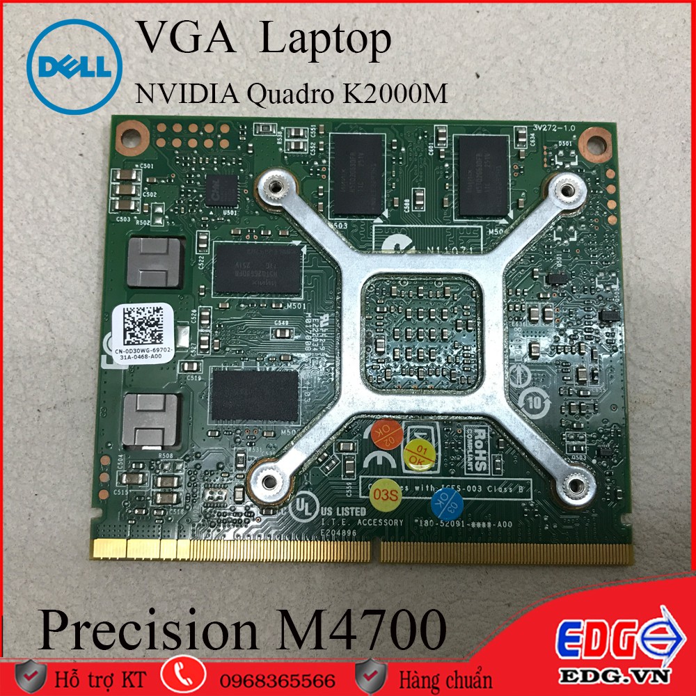 Card Màn Hình Laptop Dell M4700 . NVIDIA K2000M