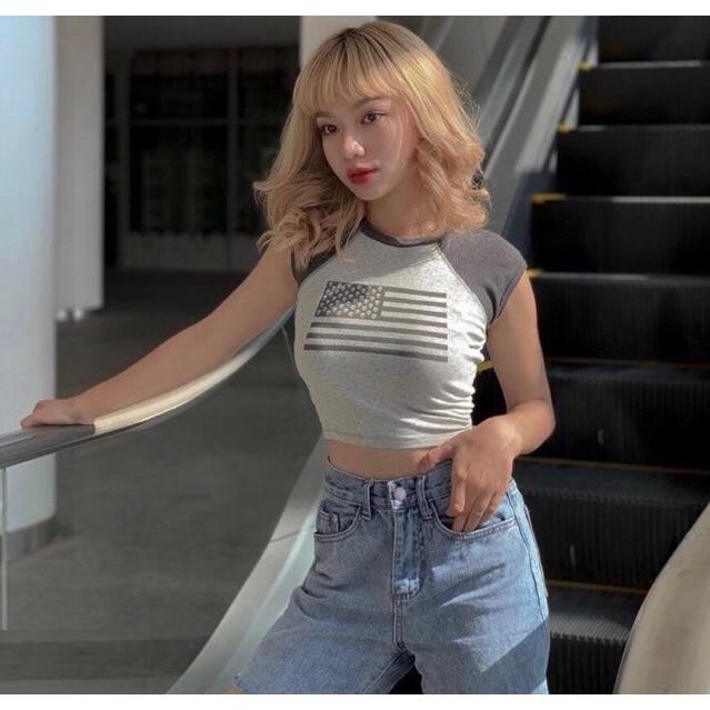 Quần short jean lửng trơn cắt line 23, sớ jeans xịn đẹp, quần đùi bò ngố rin đơn giản, denim xanh nhạt Ulzzang suông ôm