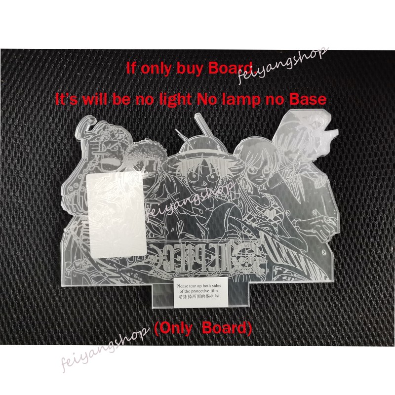 Đèn Led 3d Hình Nhân Vật Luffy Ace Sunshine Roronoa Zoro Trong Phim Hoạt Hình One Piece