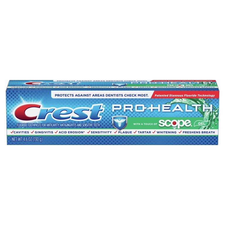Kem đánh răng Crest Pro-Health with a touch of scope dạng gel, tuýp 130g