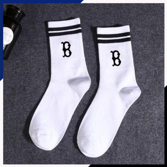 Vớ/Tất Cổ Cao Hàn Quốc NY,N.K 2 Màu💖FREESHIP💖Cổ Cao Phối Giày - Newyork Yankee Sọc Ngang,thể thao,nam nữ,MLB, Nik
