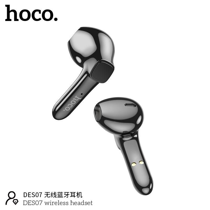 Tai Nghe Bluetooth TWS Hoco DES07 V5.0 Pin 280mAh 5h Nghe Gọi / 3h Nghe Nhạc Âm Chất - Hàng Chính Hãng