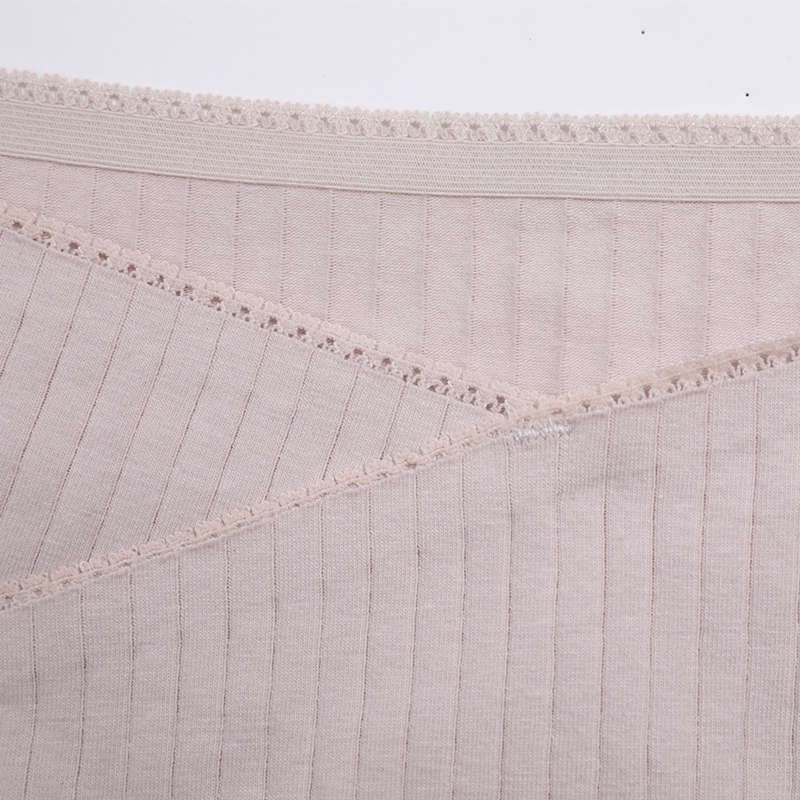 Quần Lót Cotton Lưng Thấp Không Đường May Họa Tiết Kẻ Sọc Cho Nữ